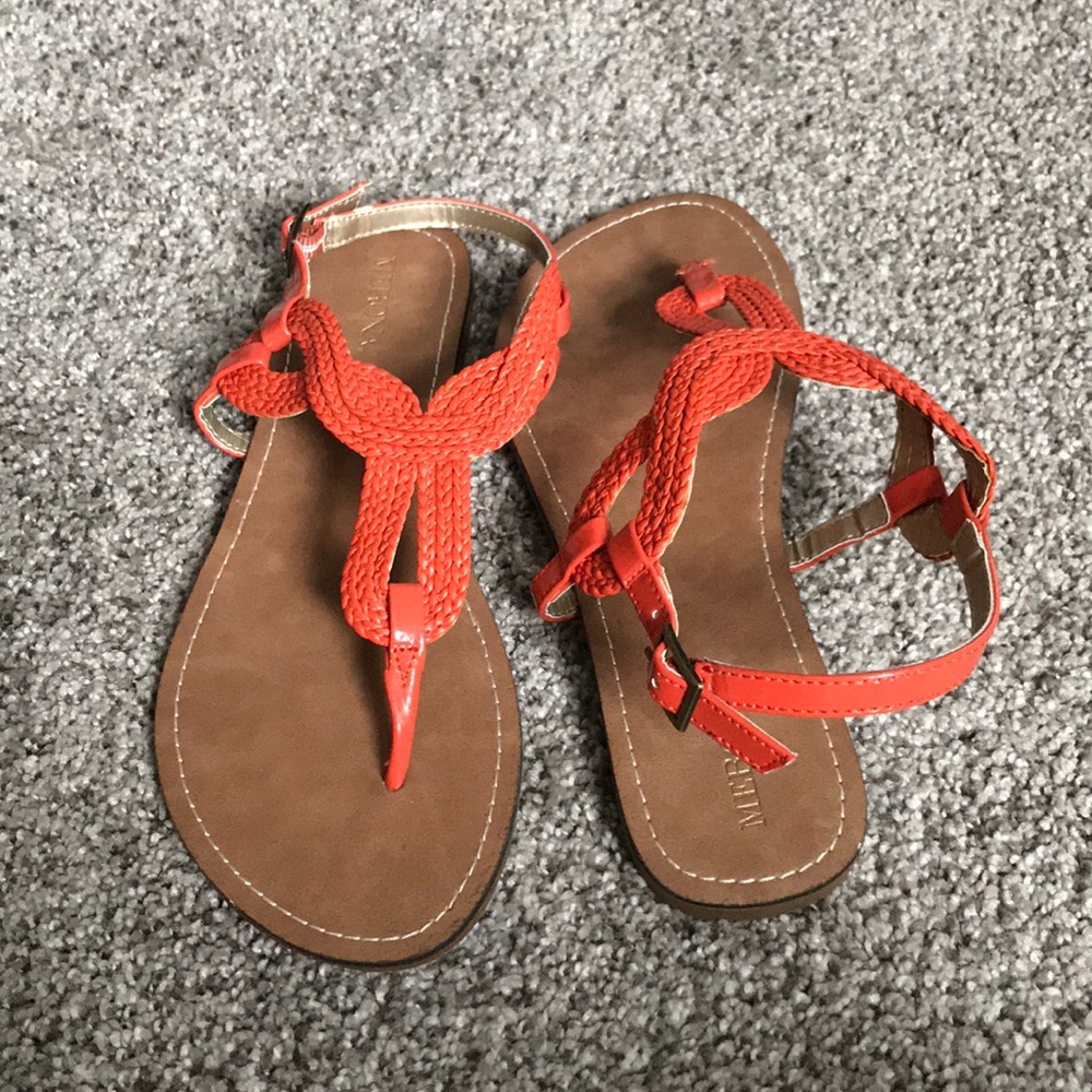 Merona orange sandals